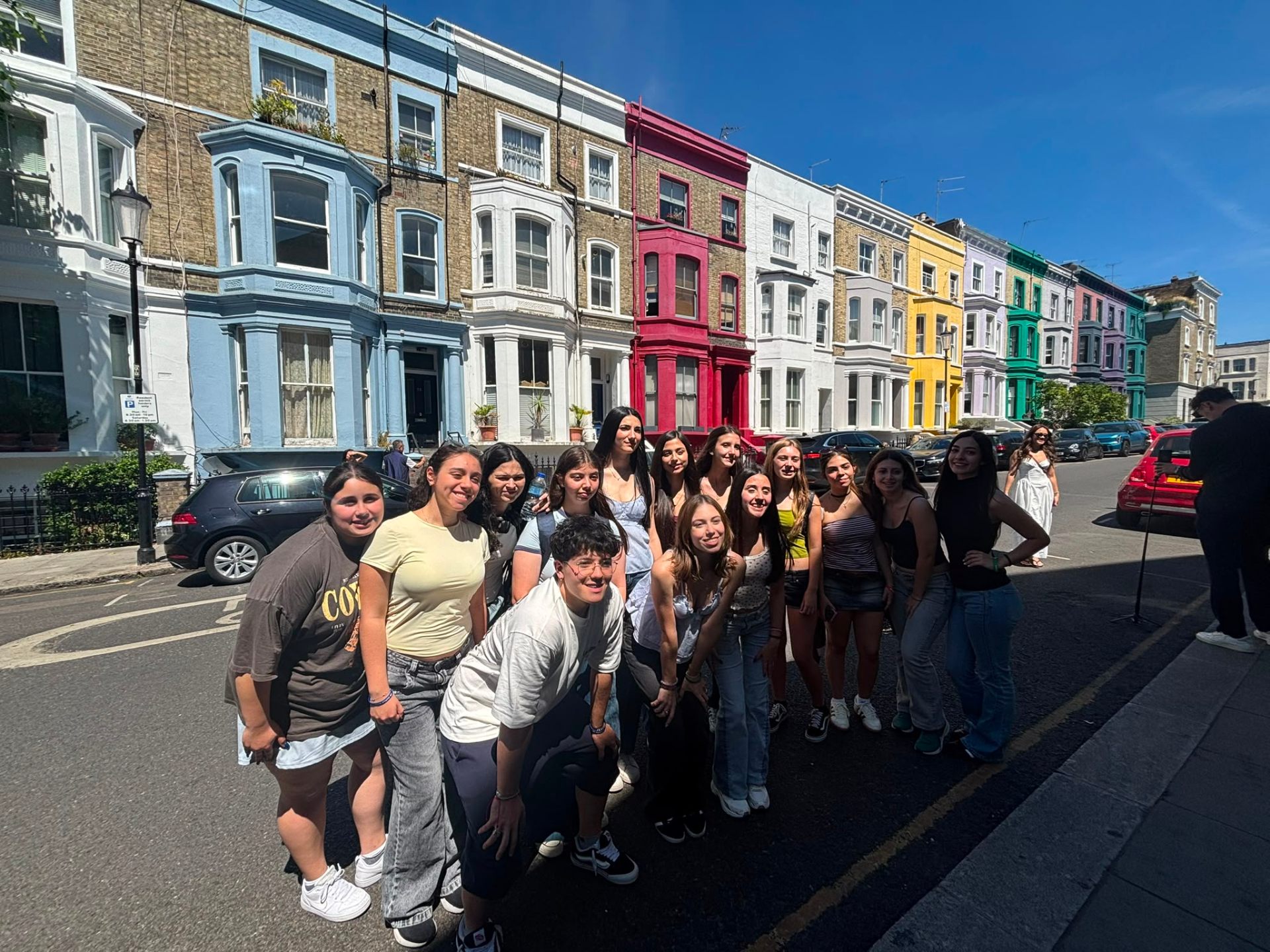 Grupo VSF en las casas de colores de Notting Hill, Londres